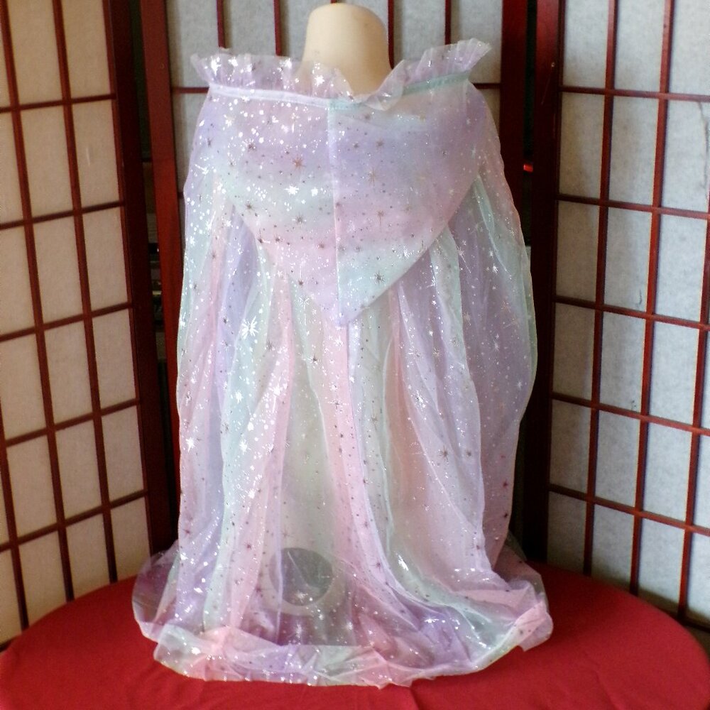 Girls Hooded PRINCESS CAPE Costume Dress Up PRICE IS FIRM - Picture 7 of 13